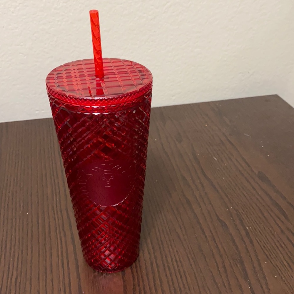 Starbucks 2021 Red Holiday Bling Venti Cup